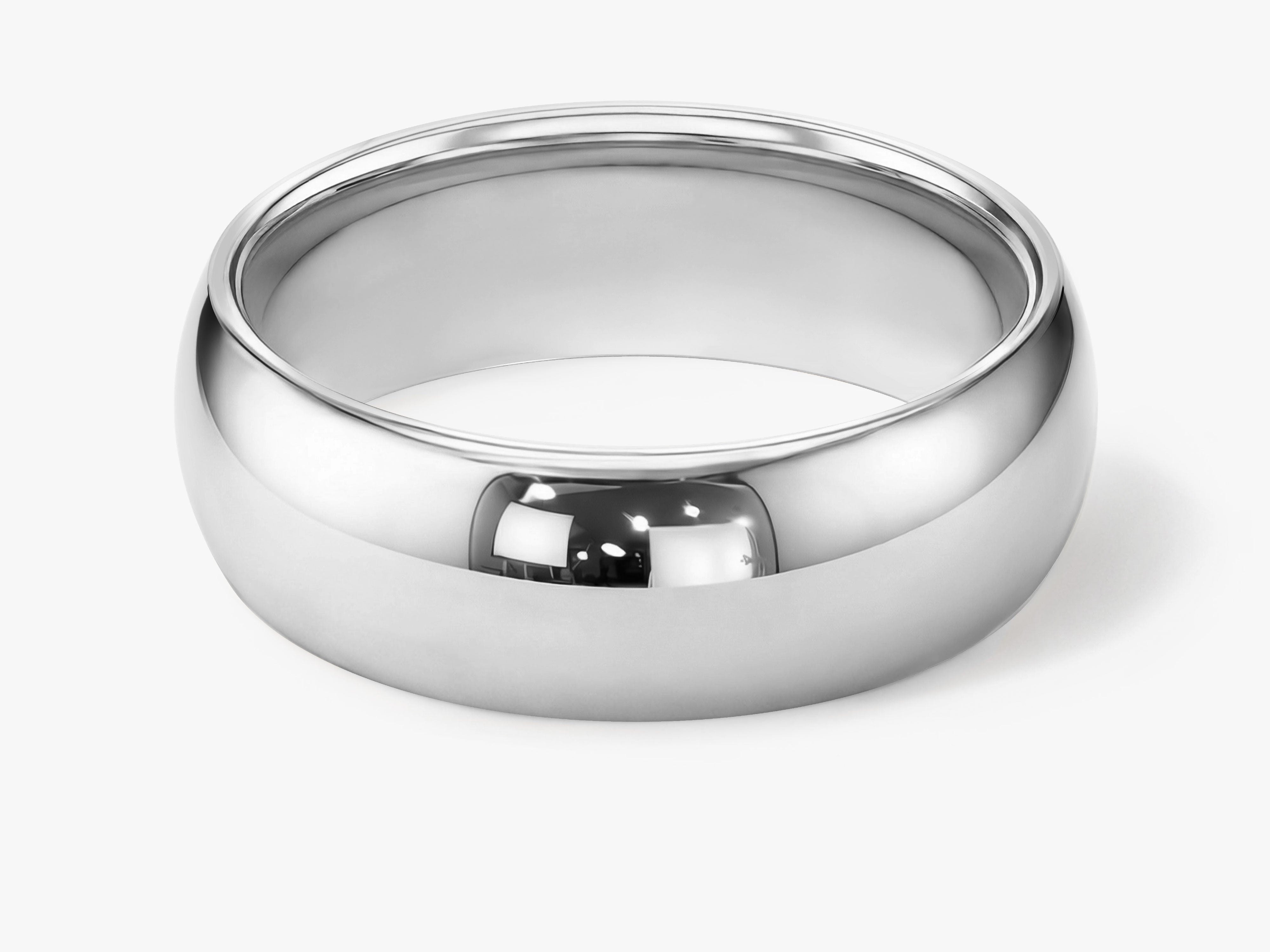 7mm Classic Dome Polished Wedding Band