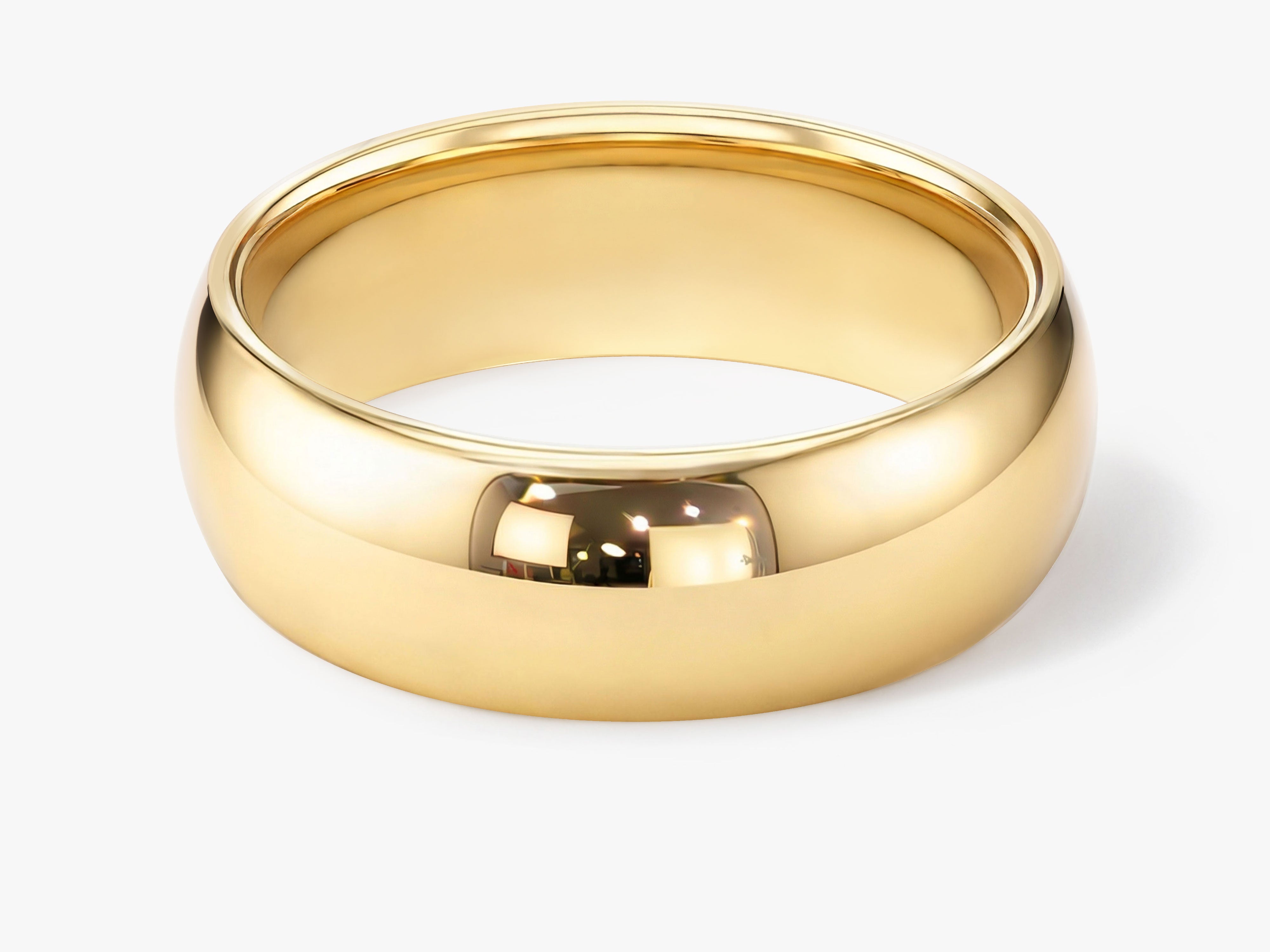 7mm Classic Dome Polished Wedding Band
