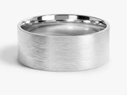 8mm Classic Flat Wedding Band - Matte Brushed