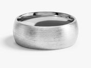 8mm Classic Dome Wedding Band - Matte Brushed