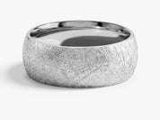 8mm Dome Wedding Band with Ice Matte Finish