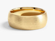 8mm Classic Dome Wedding Band - Matte Brushed