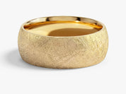 8mm Dome Wedding Band with Ice Matte Finish