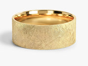 8mm Flat Wedding Band with Ice Matte Finish