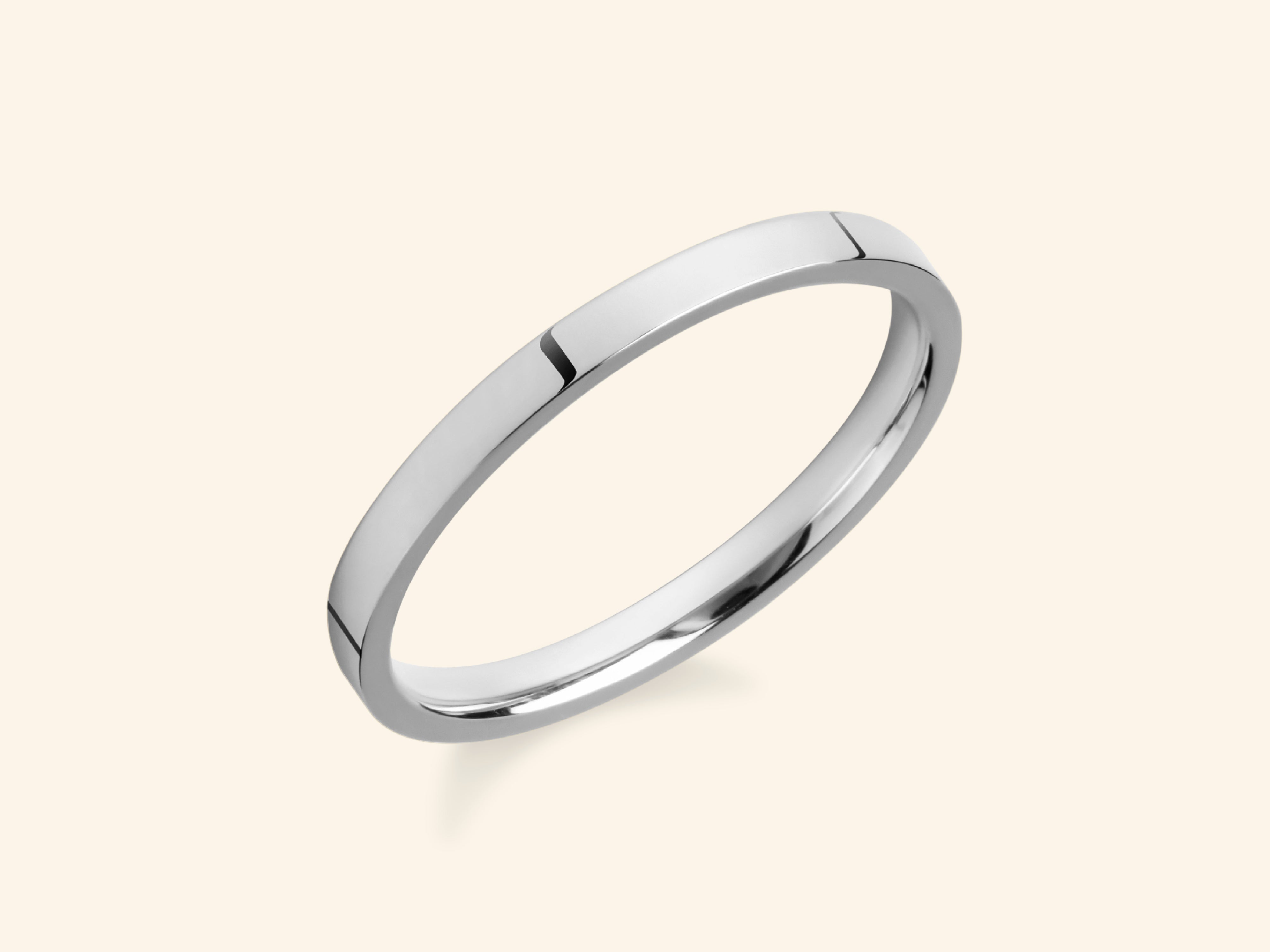 2mm Flat Wedding Band