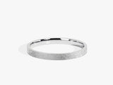 2mm Flat Wedding Band with Ice Matte Finish