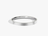 2mm Classic Flat Wedding Band - Matte Brushed