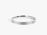 2mm Classic Flat Wedding Band - Matte Brushed