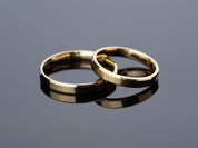 3mm Beveled Edge Wedding Band
