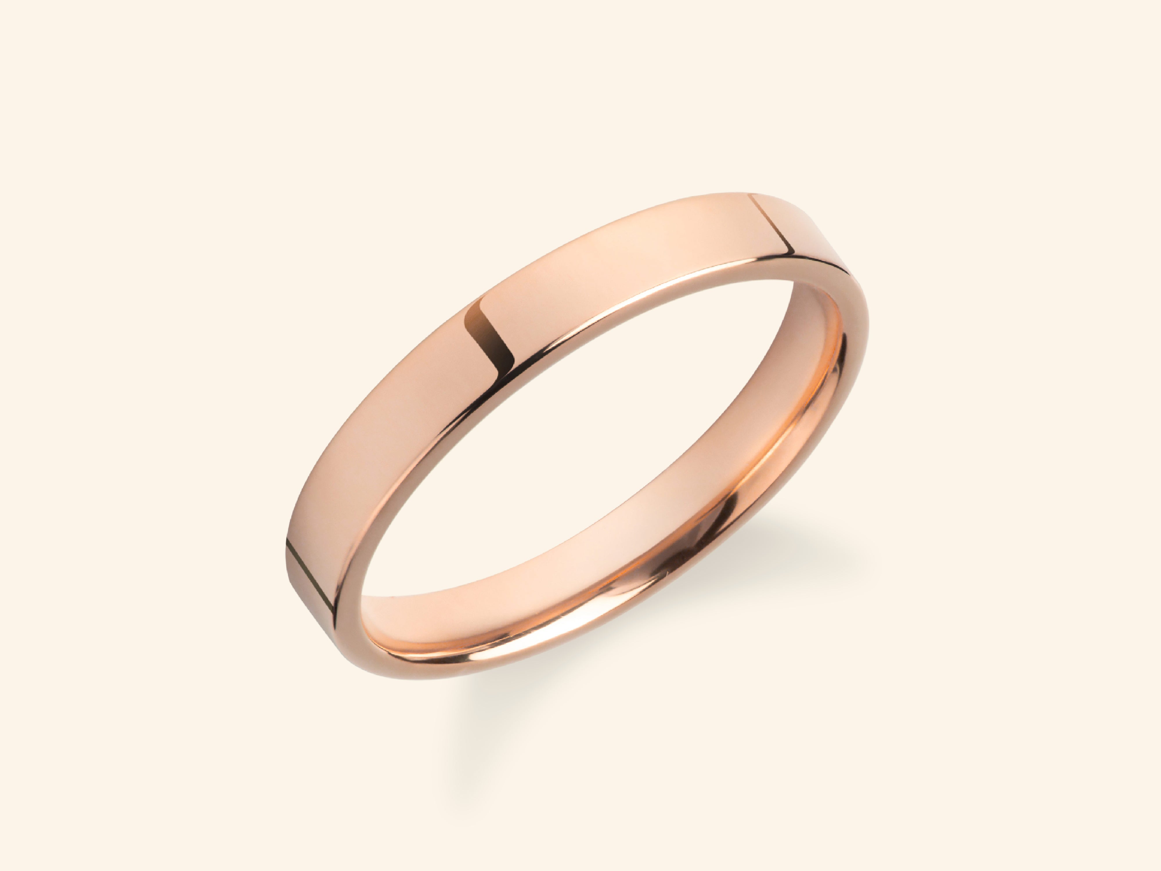 3mm Flat Wedding Band