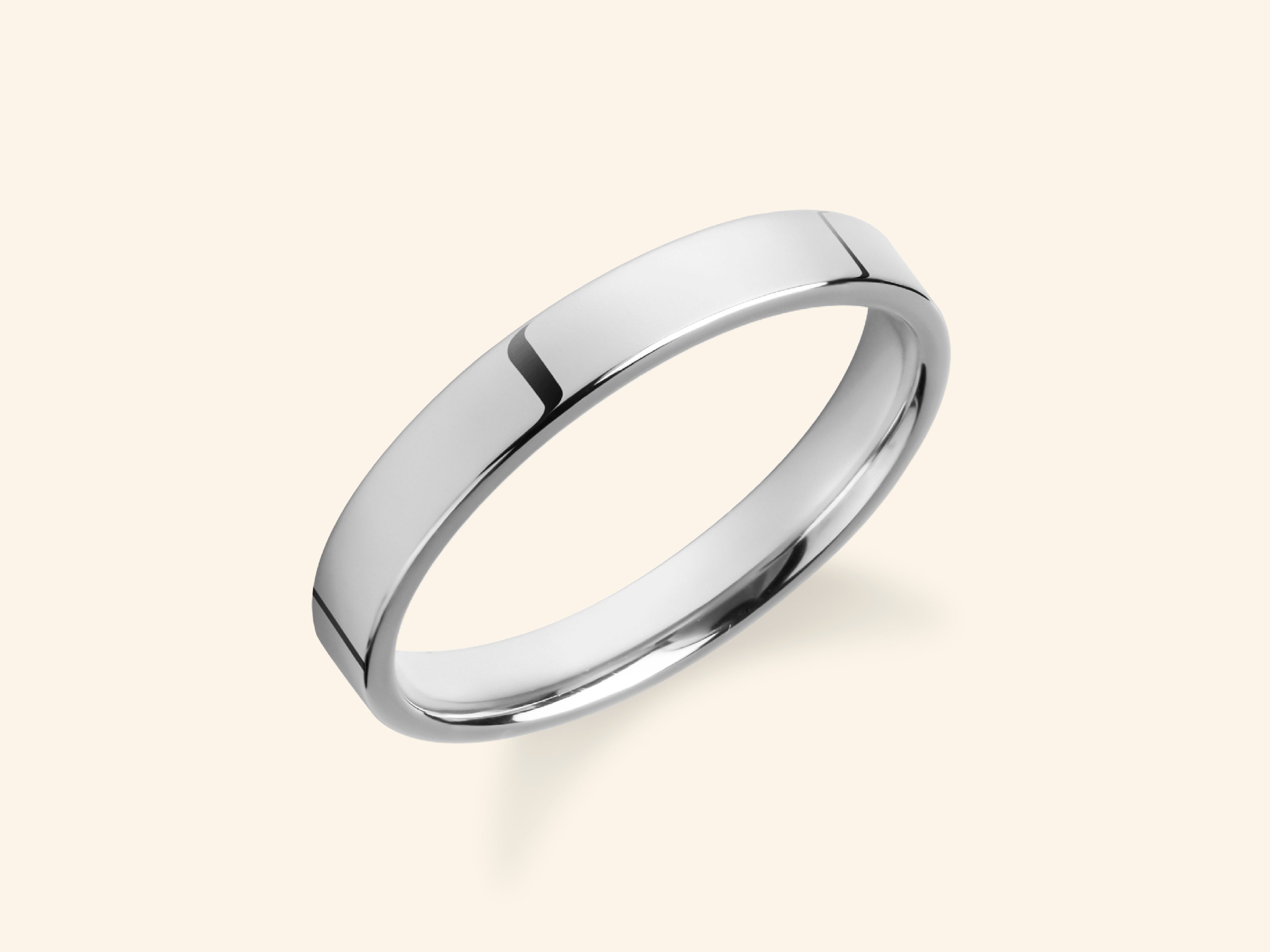 3mm Flat Wedding Band