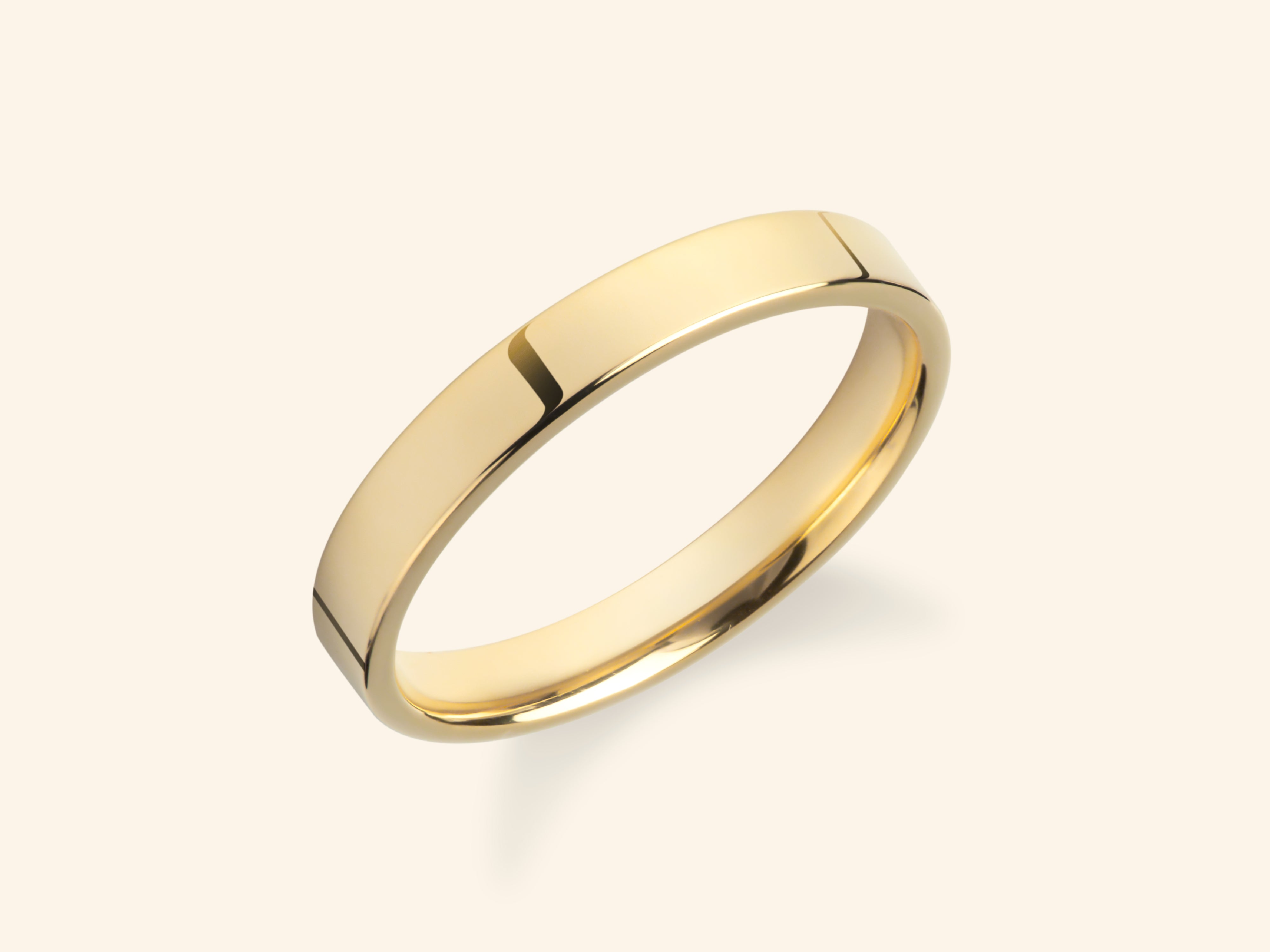 3mm Flat Wedding Band