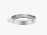 3mm Classic Flat Wedding Band - Matte Brushed