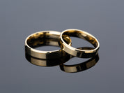 4mm Beveled Edge Wedding Band