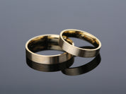 4mm Flat Wedding Band - Matte Brushed