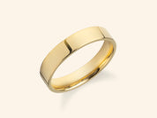 4mm Flat Wedding Band