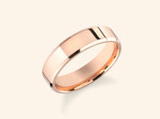 5mm Beveled Edge Wedding Band