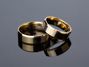 6mm Beveled Edge Wedding Band