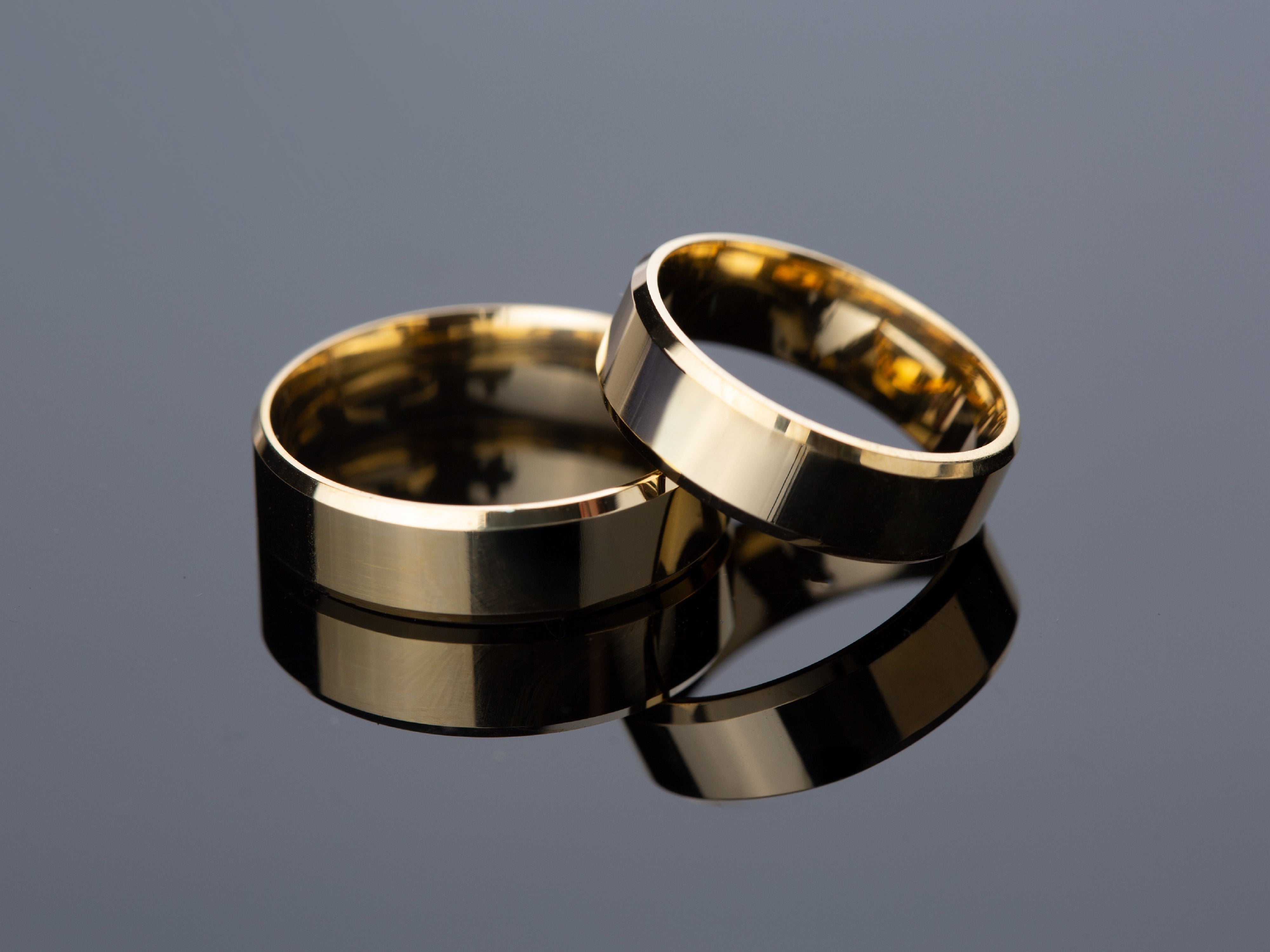 6mm Beveled Edge Wedding Band