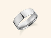 6mm Flat Wedding Band