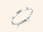 2mm Dome Wedding Band - Matte Brushed