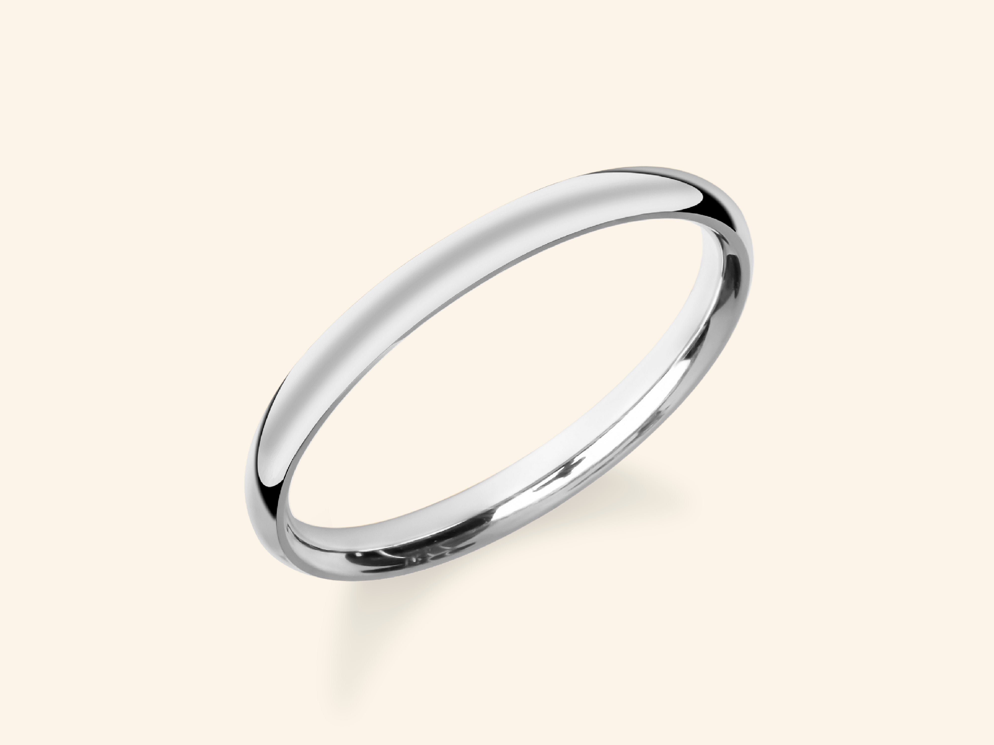 2mm Dome Wedding Band