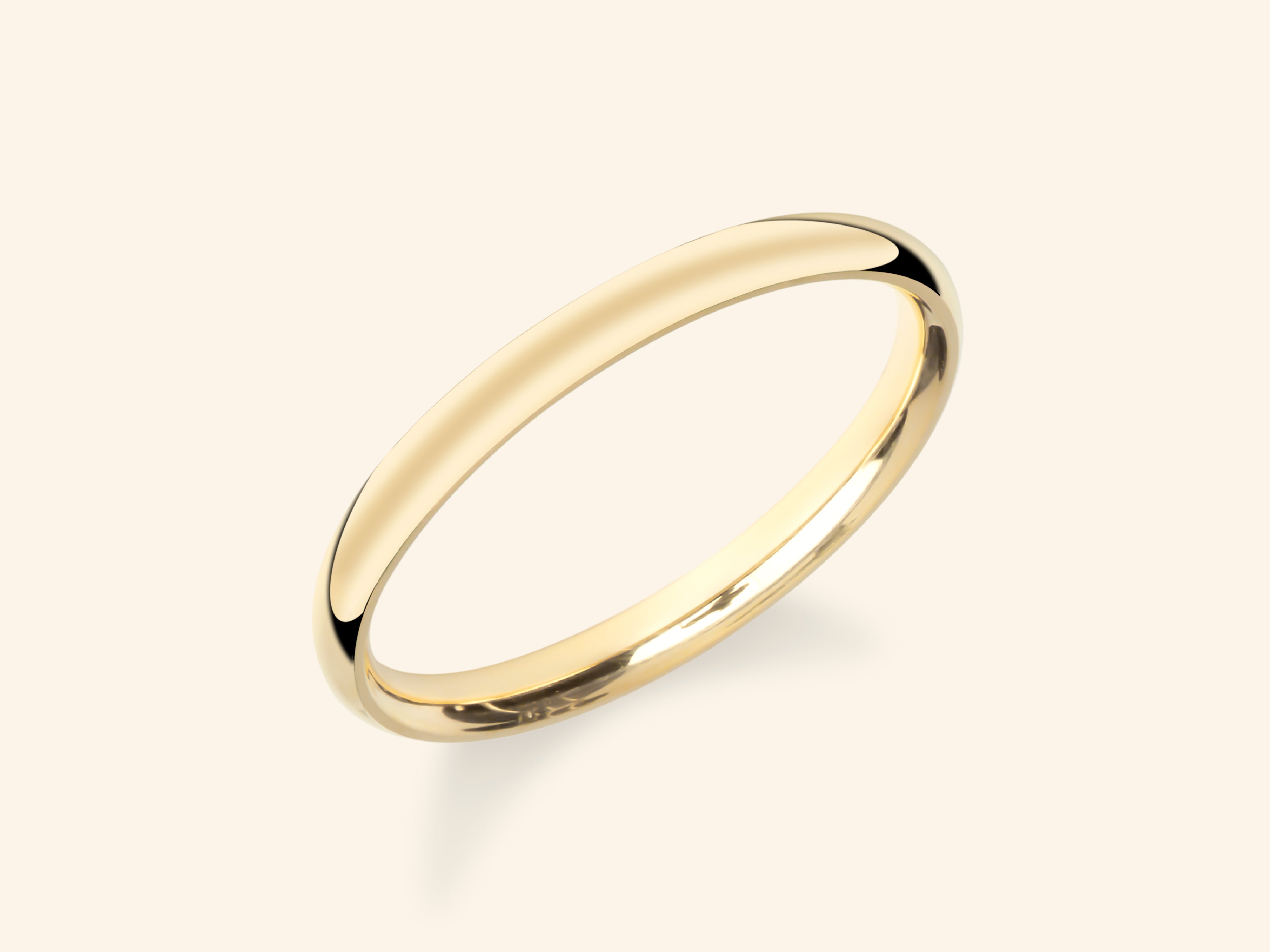 2mm Dome Wedding Band