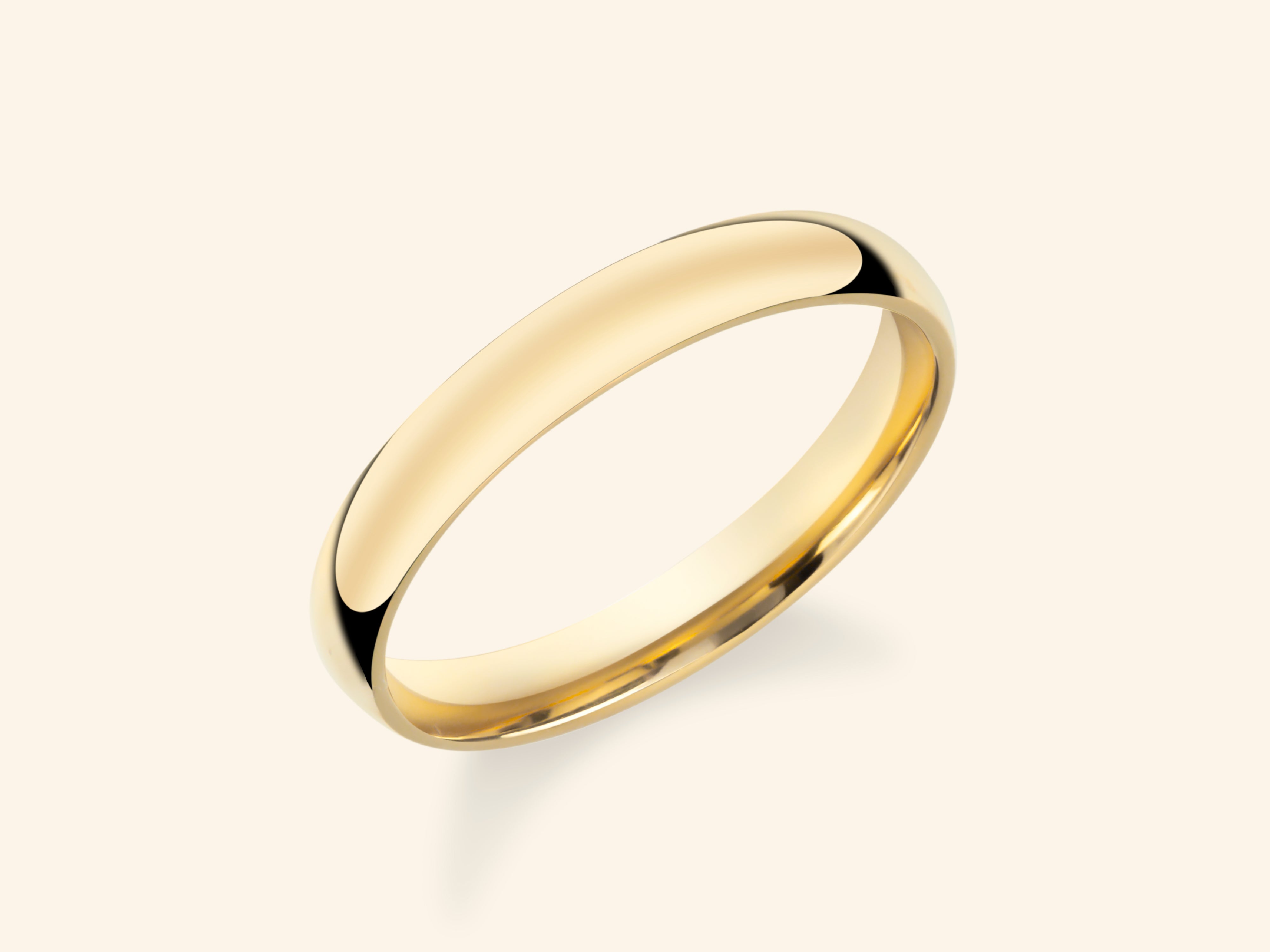 3mm Dome Wedding Band