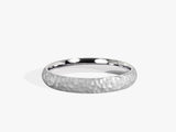 3mm Hammered Dome Wedding Band