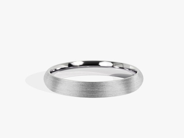 3mm Classic Dome Wedding Band - Matte Brushed