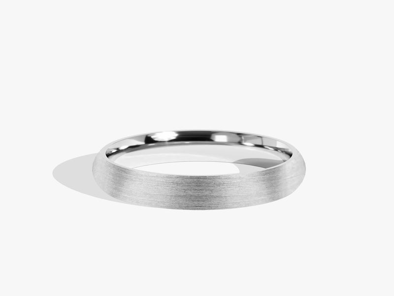 3mm Classic Dome Wedding Band - Matte Brushed