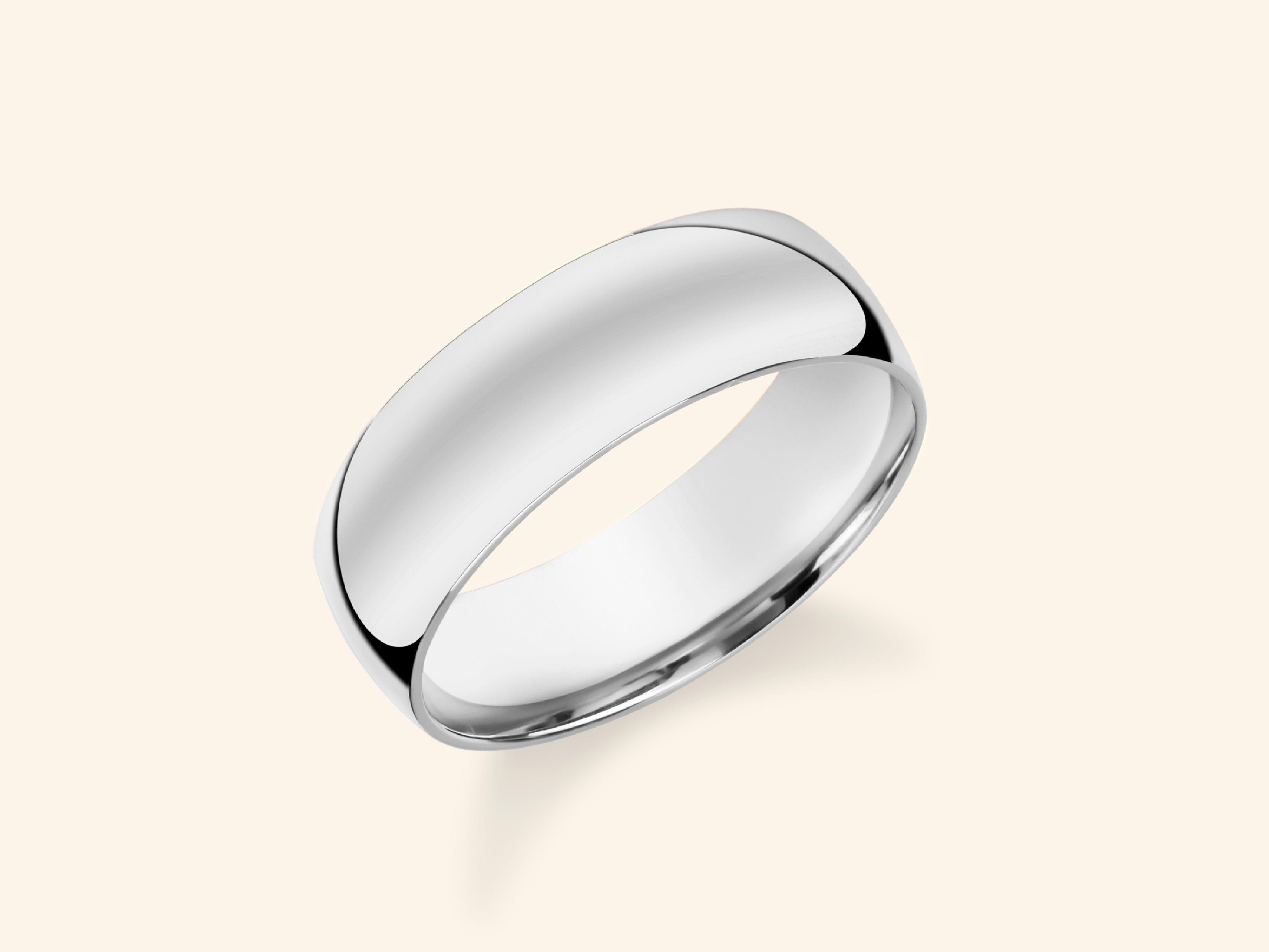 6mm Dome Wedding Band