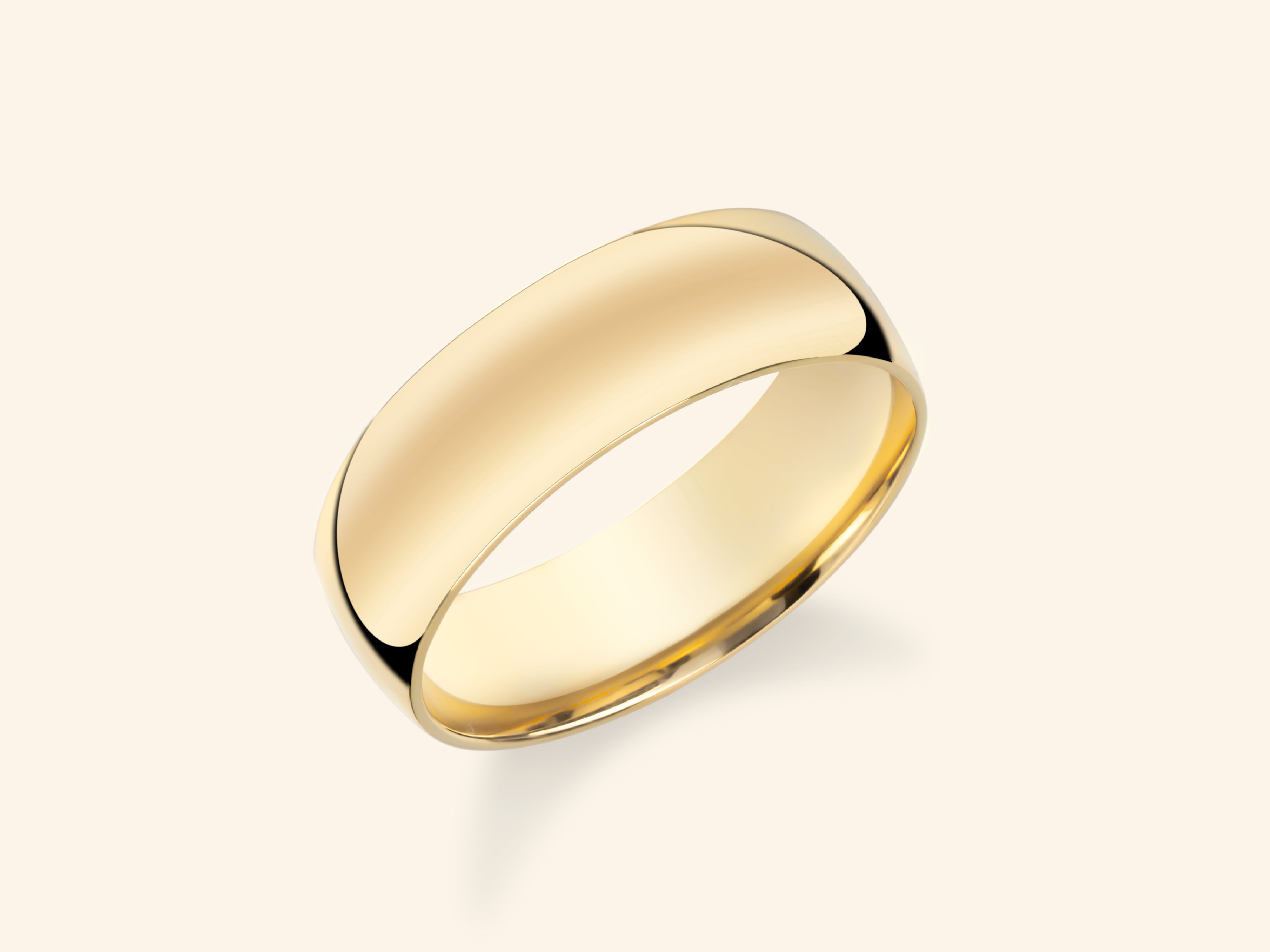 6mm Dome Wedding Band