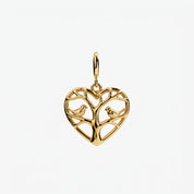 Bird on a Branch Charm on a bracelet chain
