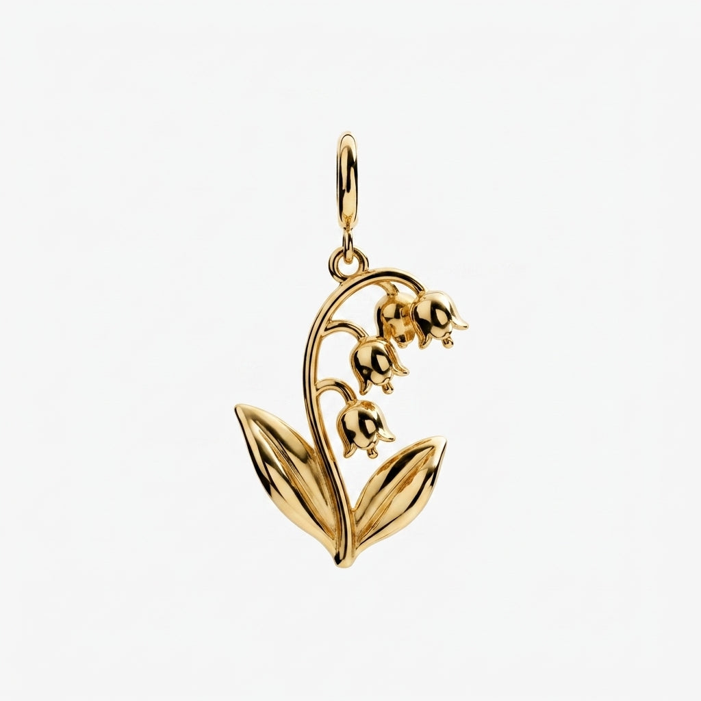 Bird on a Branch Charm on a necklace chain