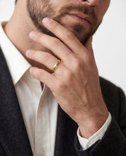 4mm Hammered Dome Wedding Band