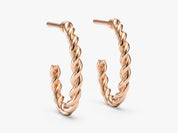 Petite Twist Hoops