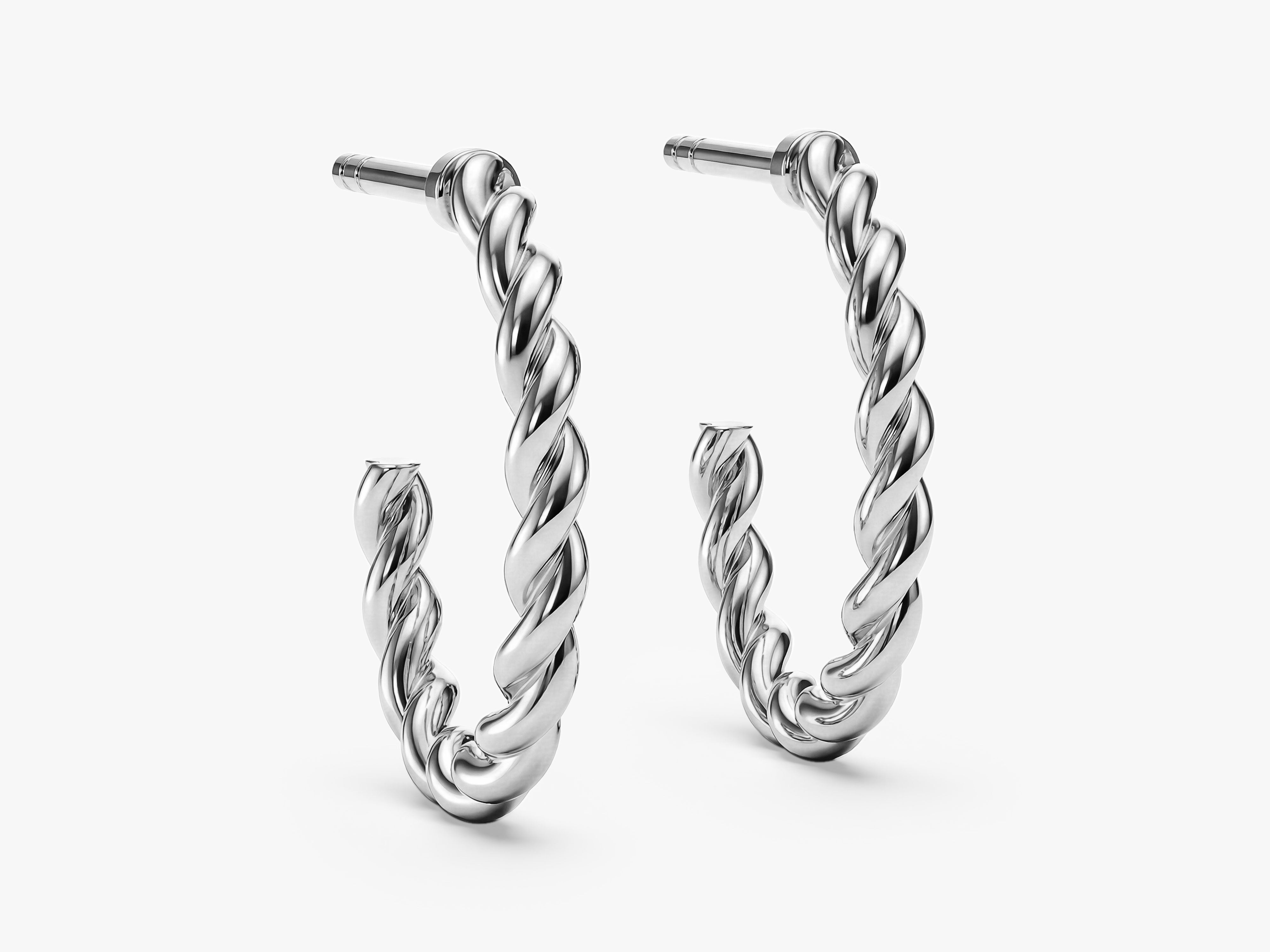 Petite Twist Hoops