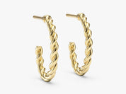 Petite Twist Hoops