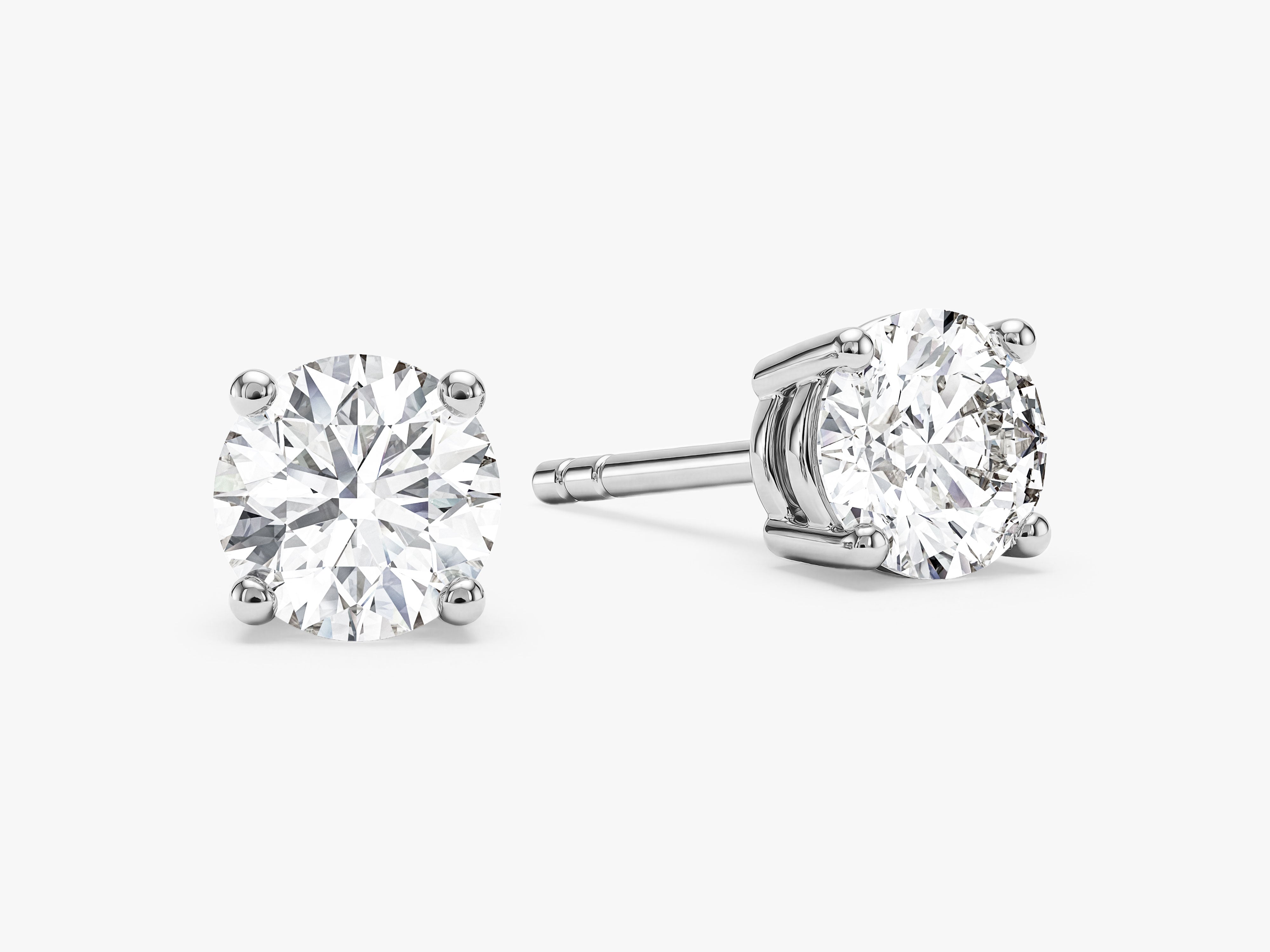 Round Cut Stud Earrings (1.00 ct tw)