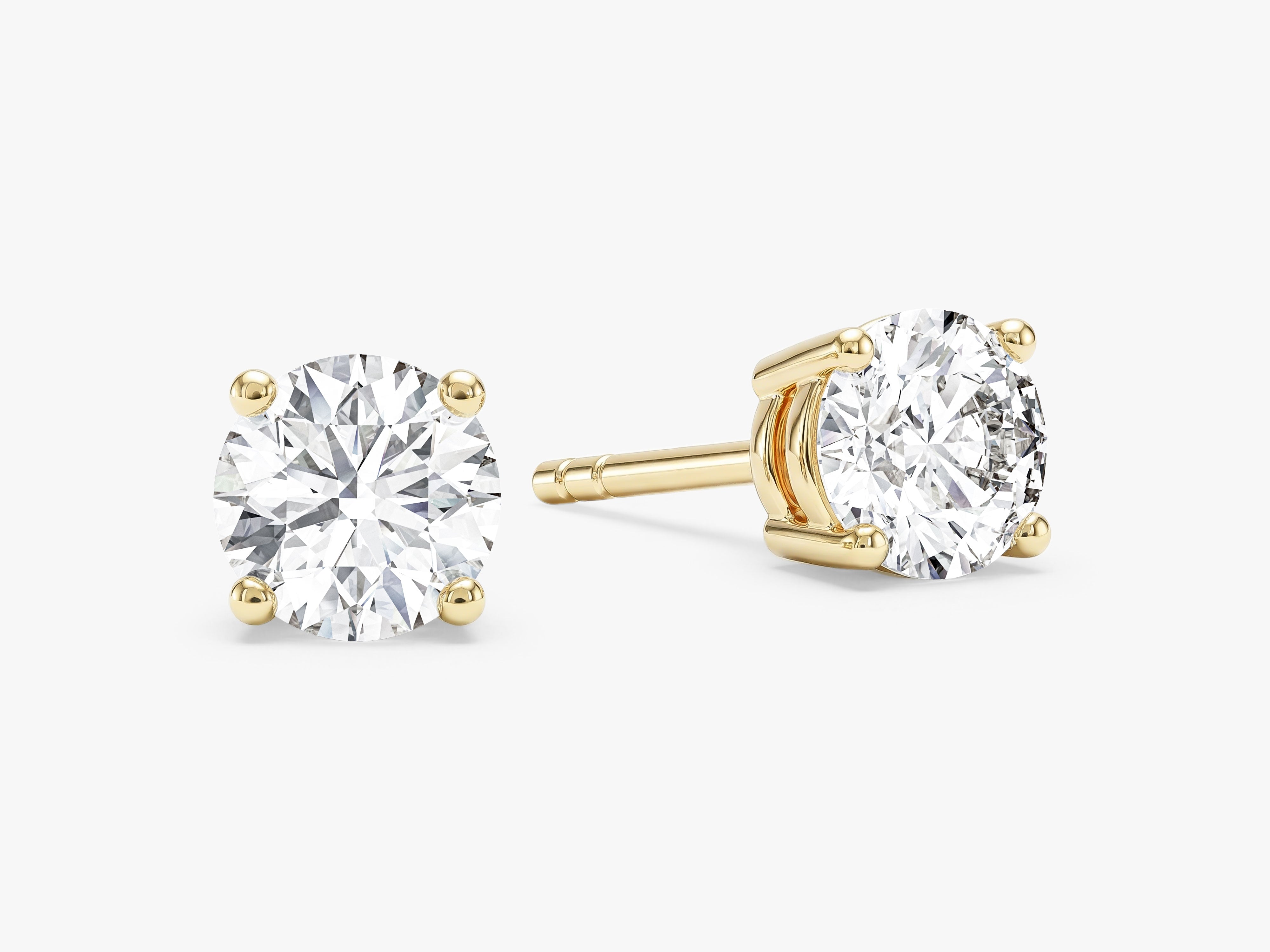 Round Cut Stud Earrings (1.00 ct tw)