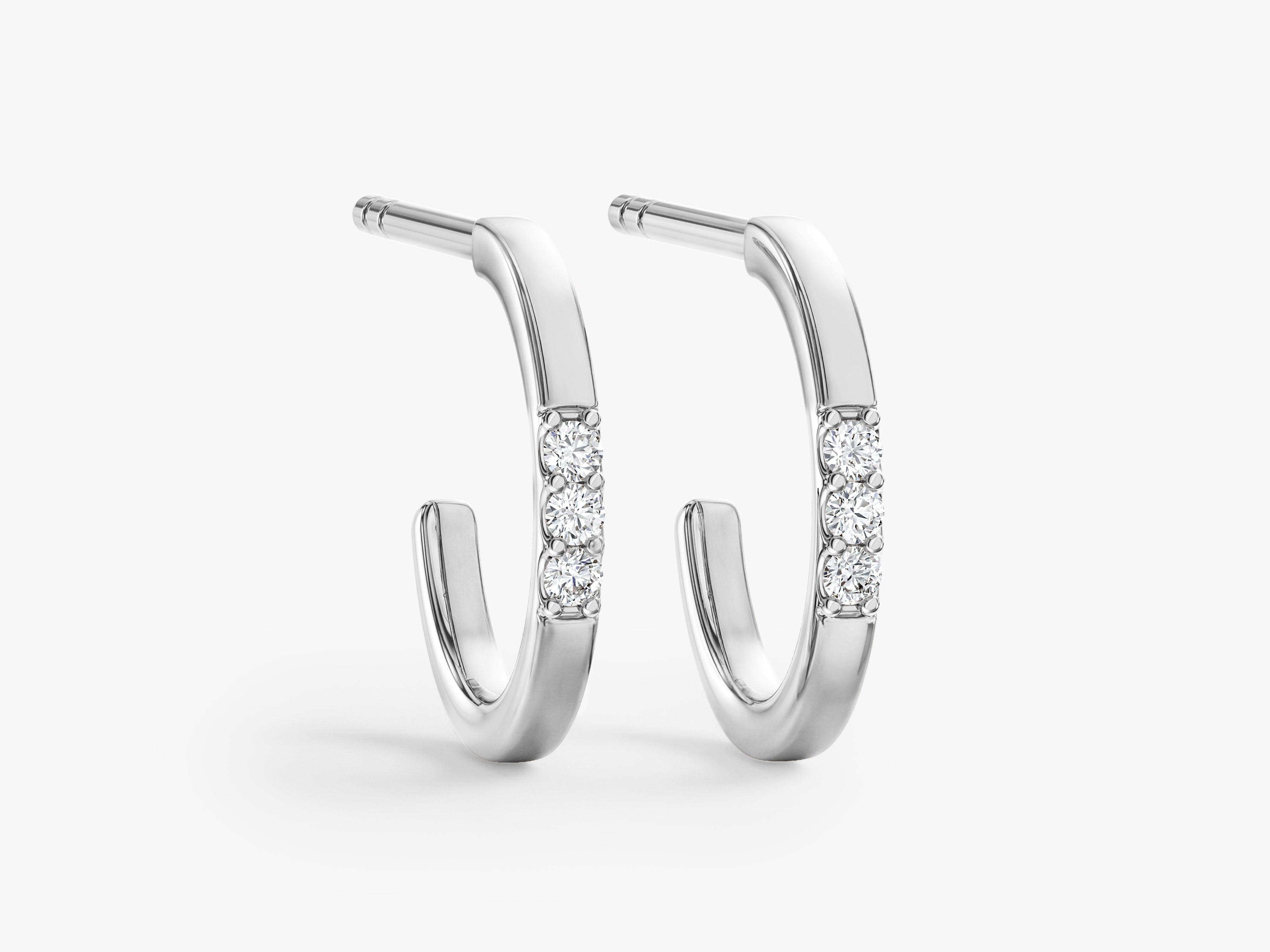 Delicate Sparkle Huggie Hoops