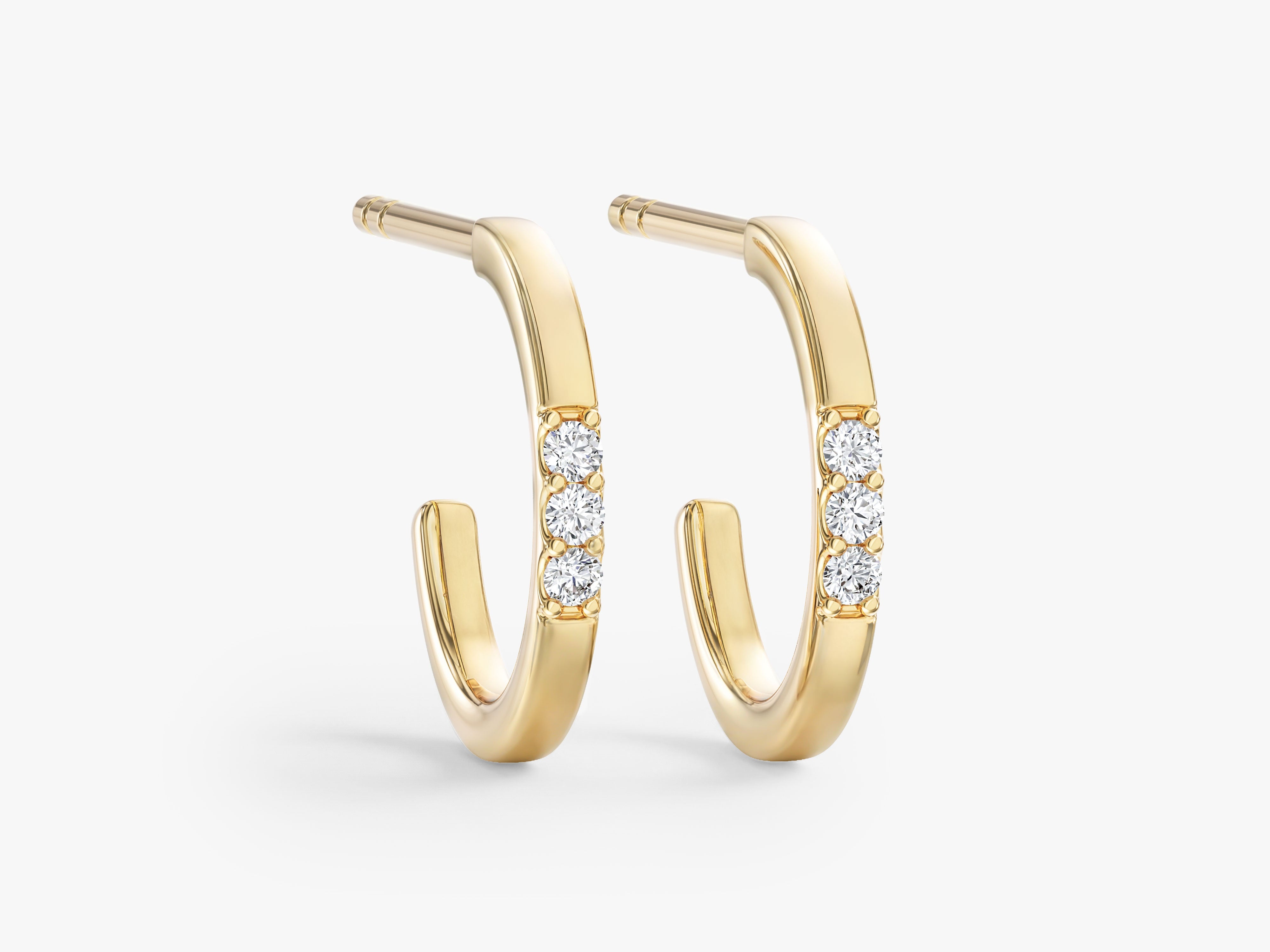Delicate Sparkle Huggie Hoops