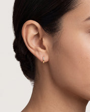 Delicate Sparkle Huggie Hoops