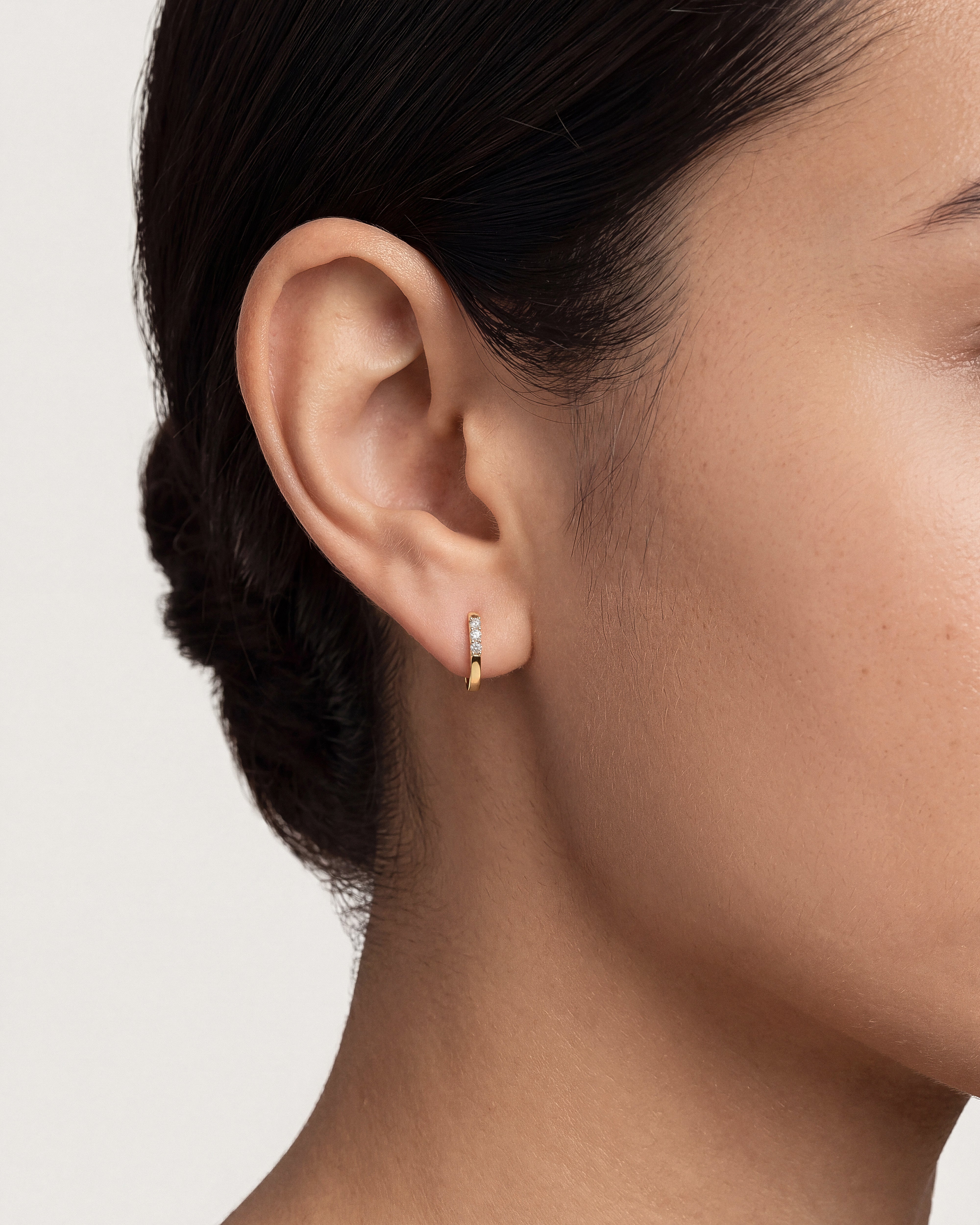 Delicate Sparkle Huggie Hoops