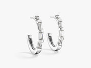 Baguette Edge Hoops