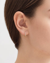 Baguette Edge Hoops