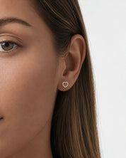 Open Heart Sparkle Studs