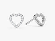 Open Heart Sparkle Studs