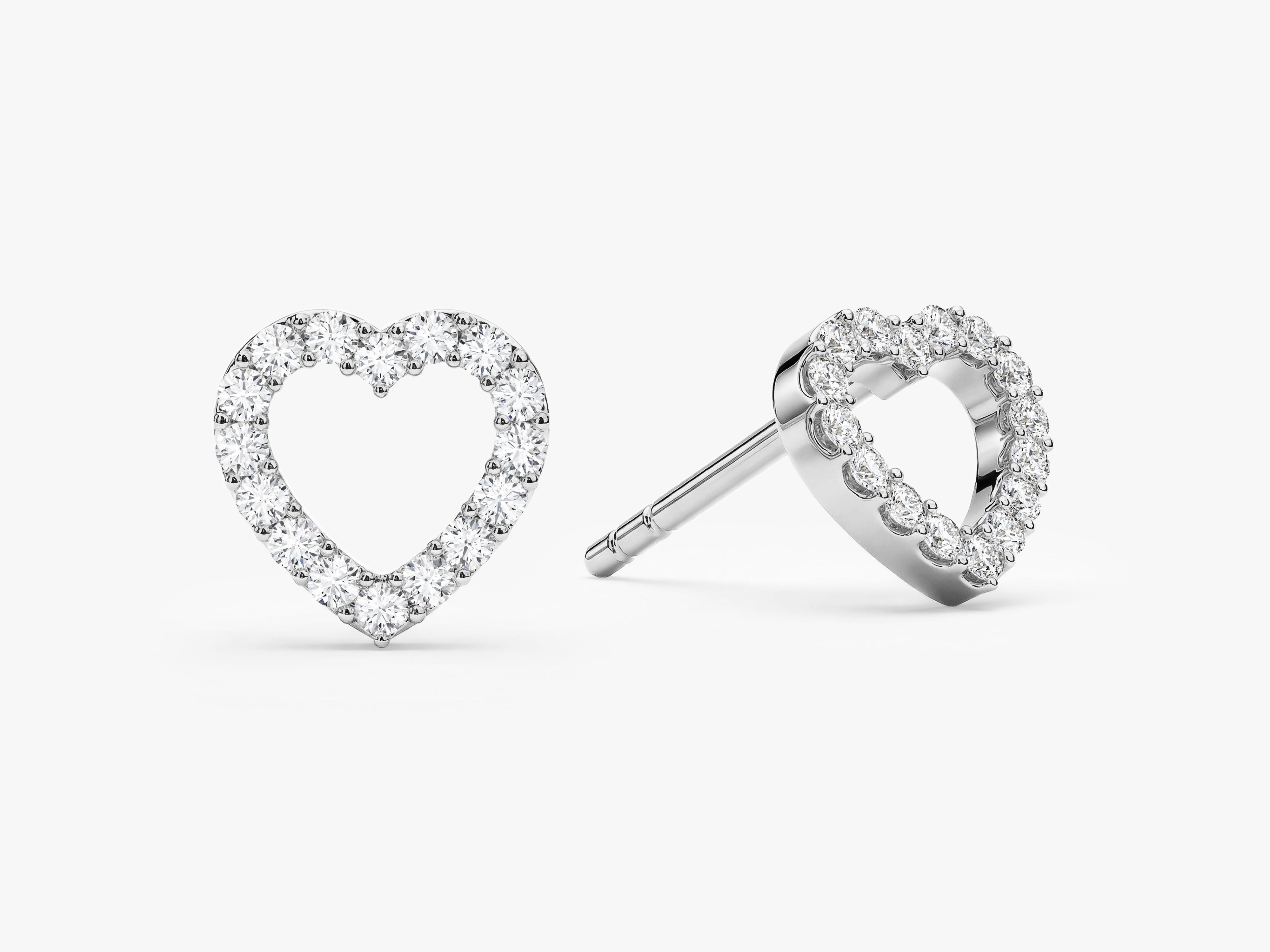 Open Heart Sparkle Studs